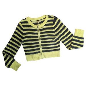 Princess Vera Wang Navy and Yellow Sweater size m
